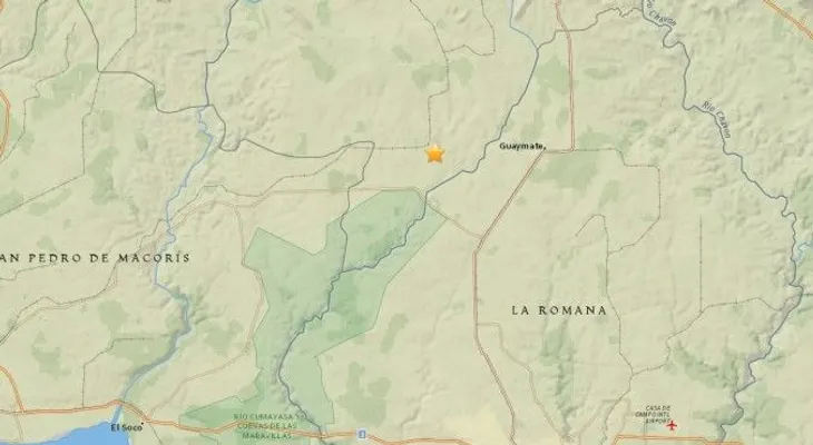 Temblor de 4.2 grados se registró en La Romana 