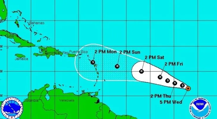 Tormenta Danny avanza hacia las Antillas Menores