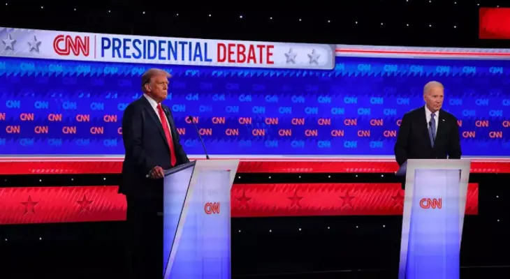 Trump ganó el debate mucho a poco, según encuesta CNN