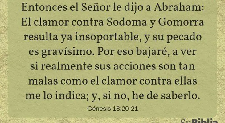 DIOS destruyó a Sodoma y Gomorra por practicar la inmoralidad sexual y vicios contra la naturaleza