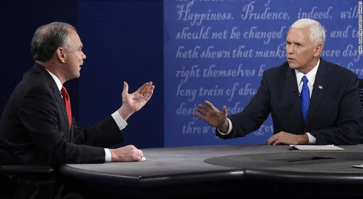 La tranquilidad de Pence y las interrupciones de Kaine: así fue el debate vicepresidencial