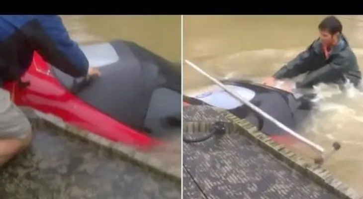Dramático rescate durante inundaciones en EE.UU. (VIDEO)
