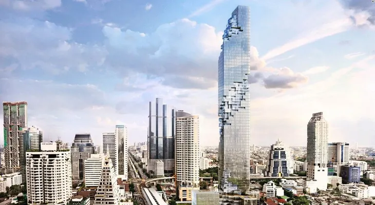 Así se ve Bangkok desde la cima del imponente MahaNakhon, el edificio más alto de Tailandia
