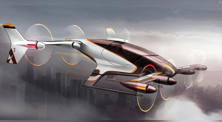 Así sería el taxi volador de Airbus