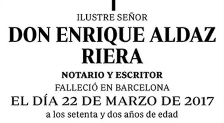 El notario Enrique Aldaz Riera y su inusual forma de pedir perdón por haberse muerto 