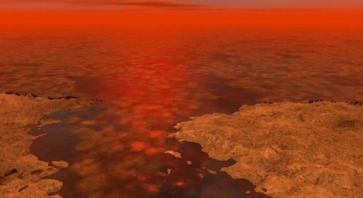 Un objeto extraño en un lago de la mayor luna de Saturno mantiene en vilo a los científicos 