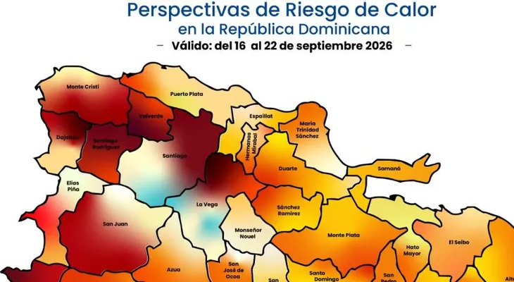 Indomet y NOAA alertan sobre calor extremo en República Dominicana con temperaturas superiores a 37 °C