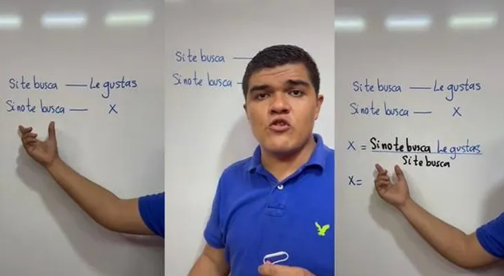 La explicación matemática para saber si le gusta a una persona