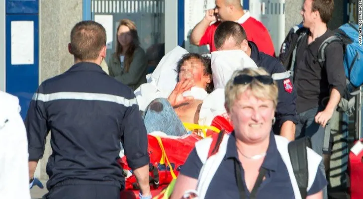 En video: así sometieron al pistolero del tren de Amsterdam a París