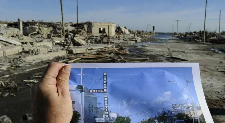 Un pueblo que emergió de las aguas tras 25 años inundado