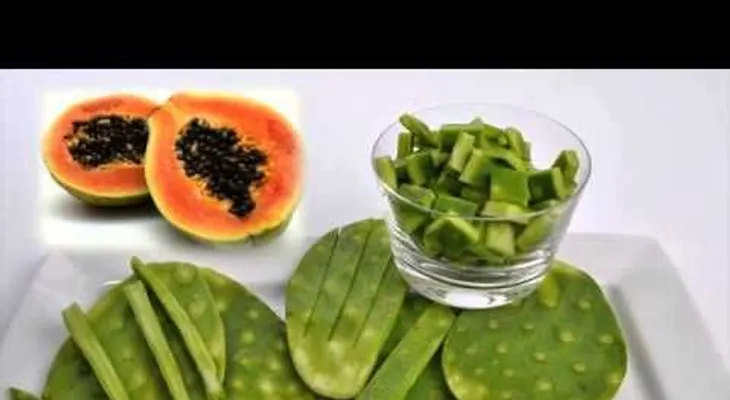 Batido de lechosa y nopal (tuna) para perder peso y limpiar el colon