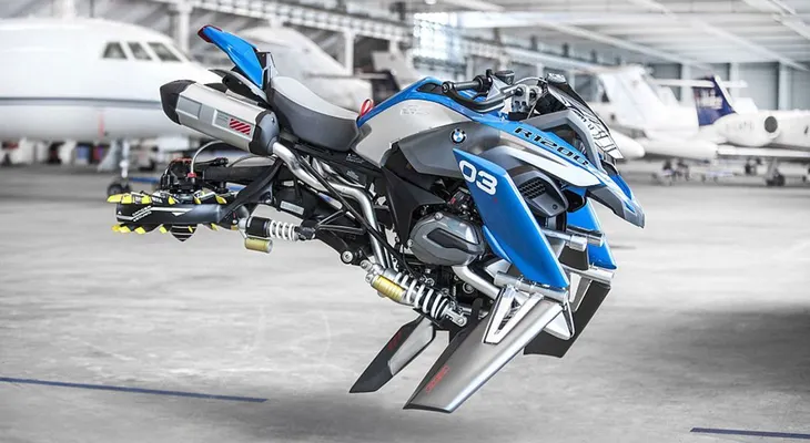 "Hover Ride Design Concept", la motocicleta voladora diseñada por BMW y LEGO