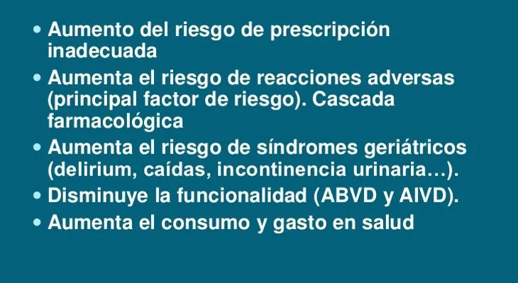 Riesgos sobre polifarmacia en el adulto que pueden desencadenar eventos adversos 