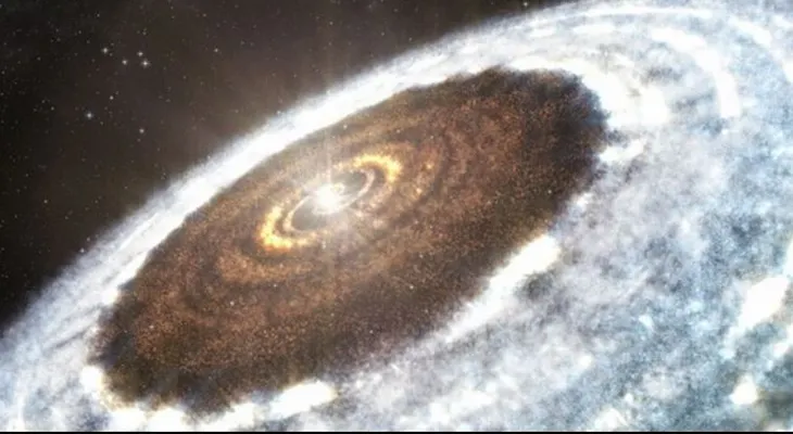Captan por primera vez una imagen de nieve en el espacio