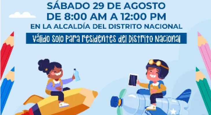 Alcaldía del Distrito Nacional anuncia tercera edición de Plásticos por Útiles Escolares