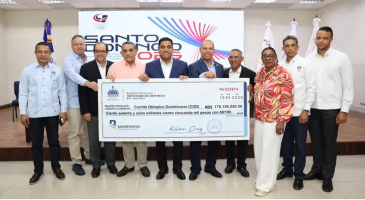 Gobierno entrega RD$178 millones al COD para atletas rumbo a 2026