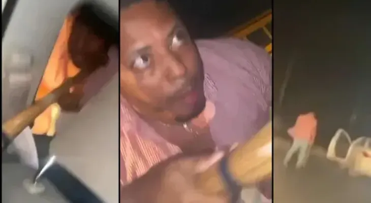 Apresan a Lenny Hancer Troncoso Bautista captado intentando agredir mujer con bate de béisbol