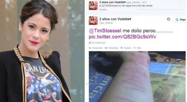 Se corta las venas porque Violetta no la sigue en Twitter