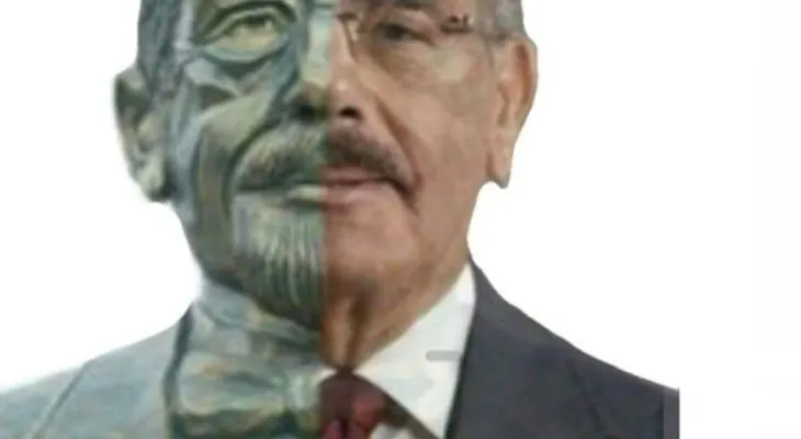 El busto de Duarte ("Danilo Medina") genera indignación; reúnen firmas para que lo cambien