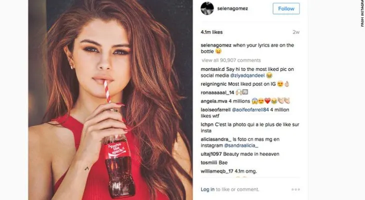 La persona con más seguidores en Instagram no publica nada hace un mes