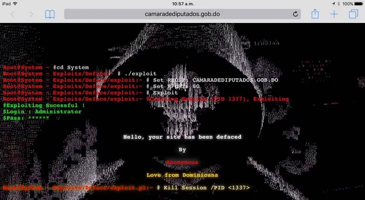 Hackean página web de la Cámara de Diputados