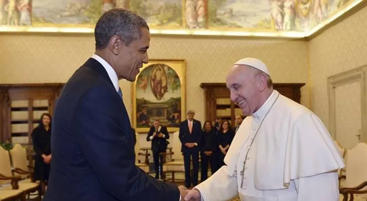 Obama se reunió hoy con el papa Francisco en el Vaticano 