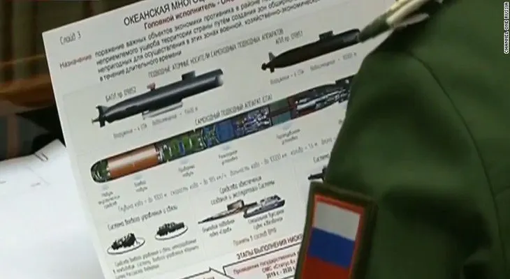 Canales de televisión rusos transmiten por error planos de torpedo nuclear secreto