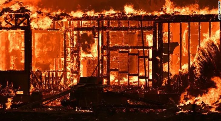 4.000 evacuados por un incendio en California