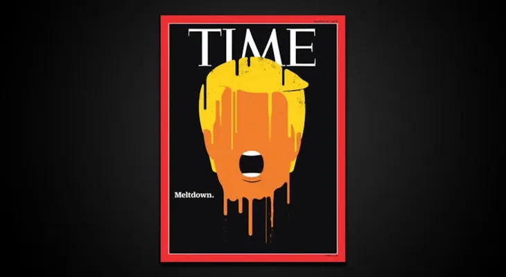 La revista TIME derrite a Donald Trump en su portada tras recientes polémicas