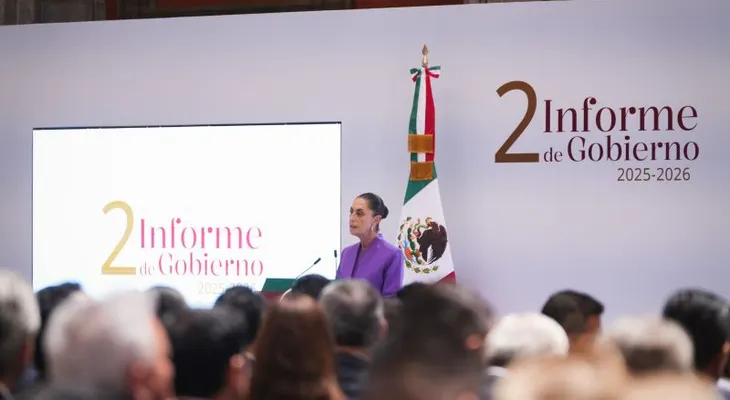 Sheinbaum reconoce en su segundo informe de gobierno dificultades en la relación con EE.UU.