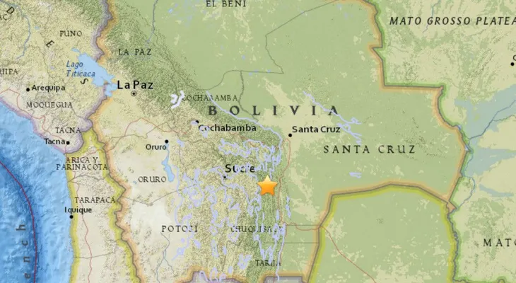 Sismo de 6,5 sacude Bolivia