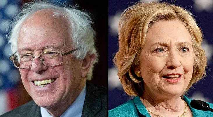 Clinton supera a Sanders  por la mínima