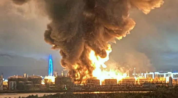 Ucrania golpea San Petersburgo con uno de sus mayores ataques con drones: daños en dos terminales petroleras y un centro logístico