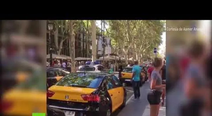 Caos en las calles de Barcelona por atentado (VIDEO)