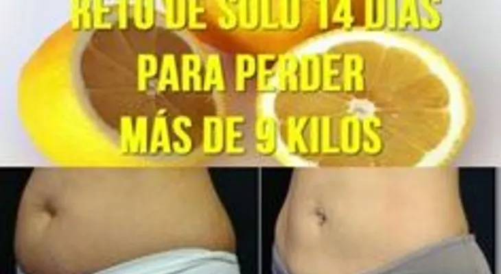 Un reto que no falla y solo dura 14 días, para perder 9 kilos