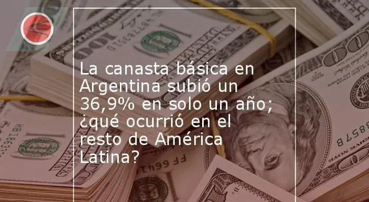 La canasta básica en Argentina subió un 36,9% en solo un año; ¿qué ocurrió en el resto de América Latina?