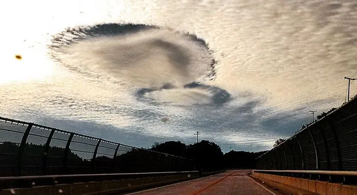 Extrañas nubes cubren el cielo de Estados Unidos