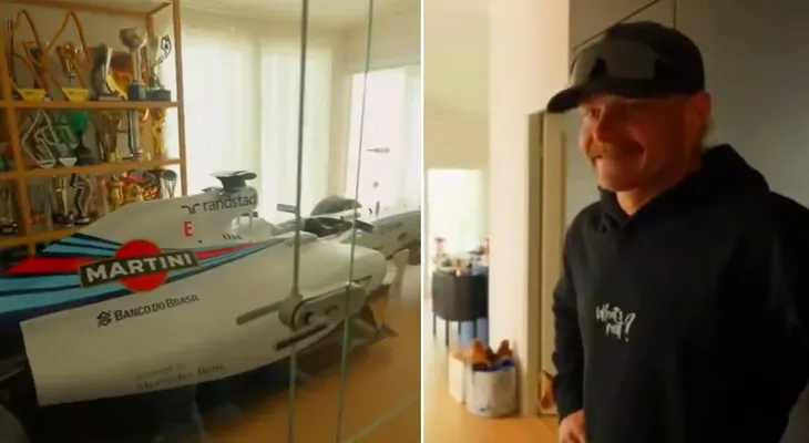 Valtteri Bottas revela que tiene un Williams de Fórmula 1 en el recibidor de su casa