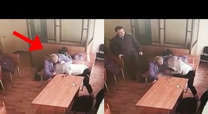 IMAGENES PUEDEN RESULTAR SENSIBLES 18: Captan pareja en un tribunal 