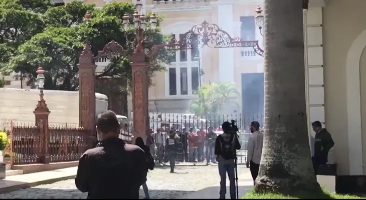 Violencia en la sede del Congreso en Venezuela