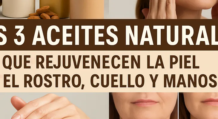 Descubre 3 aceites que rejuvenecen piel del rostro, cuello y manos