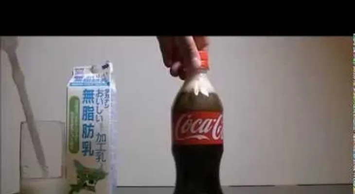 Nunca mezcle leche y Coca Cola