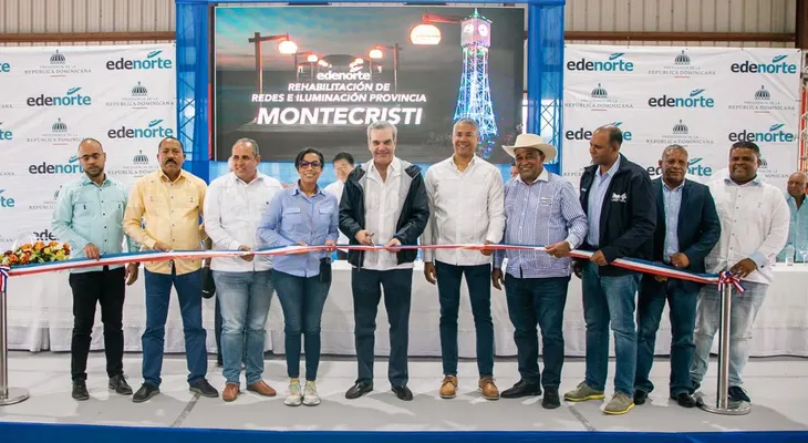 Presidente Abinader inaugura obras eléctricas en Las Matas de Santa Cruz con 229 millones de inversión