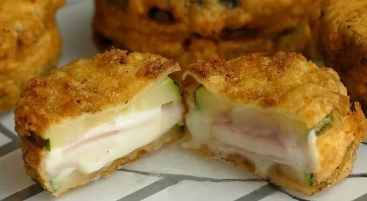 Imperdible receta de calabacín relleno de jamón y queso