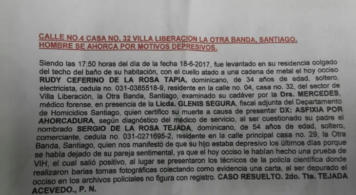 Se despide con una carta, un hombre que se quitó la vida, tras enterarse que tenía VIH