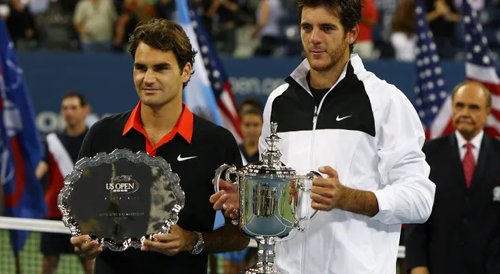 Federer enfrenta a su "némesis" Del Potro en cuartos de final del Abierto de EE.UU.