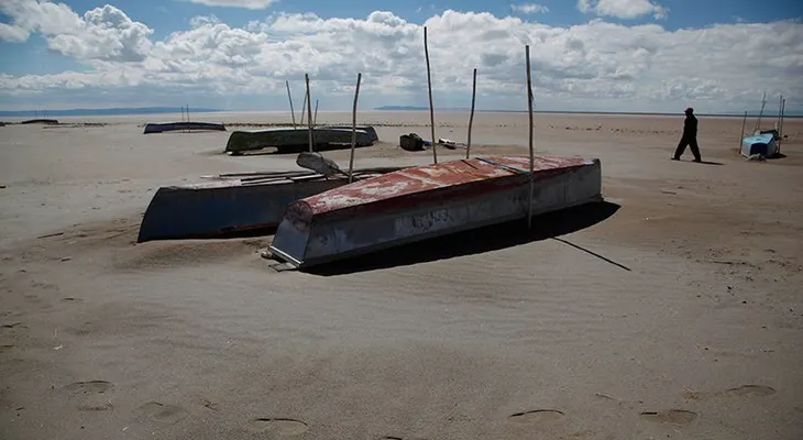 El lago de los Andes que se transformó en desierto