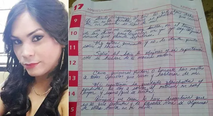 Un travesti identificado como Amarantha, se quita la vida alegando que inventaban mentiras de él
