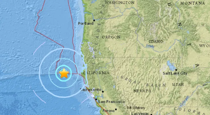 Sismo sacude costa del norte de California