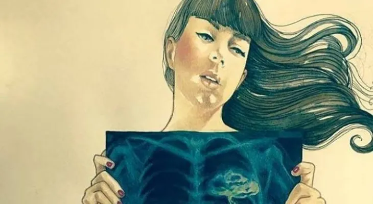 Ilustraciones íntimas y provocativas de la belleza del tacto...